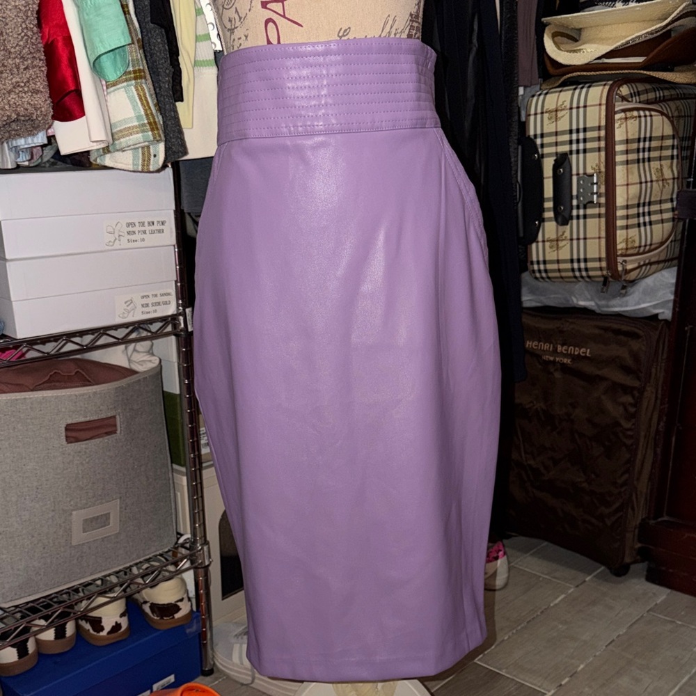JLUXLABEL Lavender Pencil Skirt
